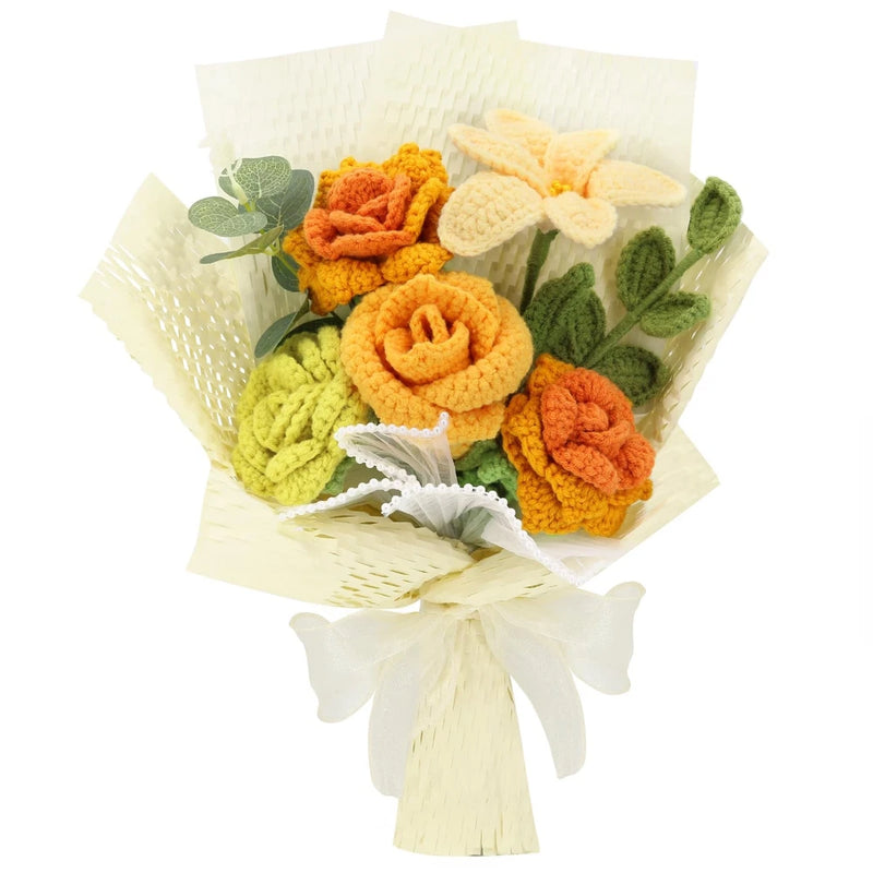 Handmade Crochet Sunflowers Rose Daisy as a Gift for Lover, Family,Friends. C... Sunflower