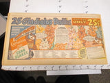 newspaper ad 1949 CARNATION CF cereal box gladiolus flower FAB laundry detergent Carnation