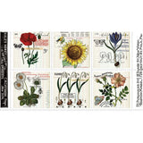 Riley Blake Art Journal Pages Flower Patch Fabric Panel 24" by J. Wecker Frisch Flowering Plants