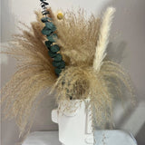 Beige and Green Pampas Grass Arrangement + Vase Pampas Grass