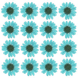 48 Pcs Dried Pressed Flower Natural Dried Daisy Flower,Lake Blue Daisies
