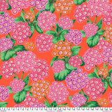 Alpines, Red - Kaffe Fassett Collective Quilt Fabric 100% Cotton By the Yard Flowering Plants