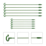 20Pcs Indoor Plant Stakes with Curved Ring Stem Holder for Garden Plants Garden Plants