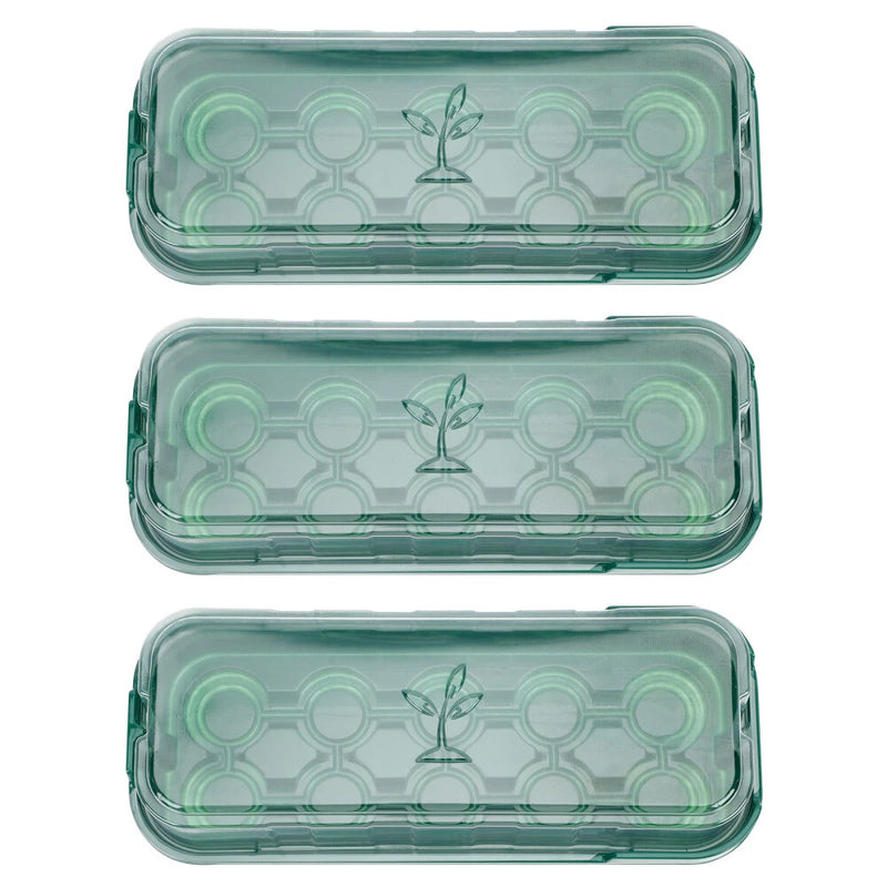 3PCS Plant Growing Trays Garden Growing Tray Starting Humidity Domes Trays Garden Plants