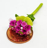 Dolls House Purple Hydrangea Flowers x 2 Garden 1:12 Scale Miniature tumdee Hydrangea