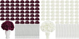 104 PCS Hydrangea Faux Flower Heads with Stems for Home Decor Hydrangea