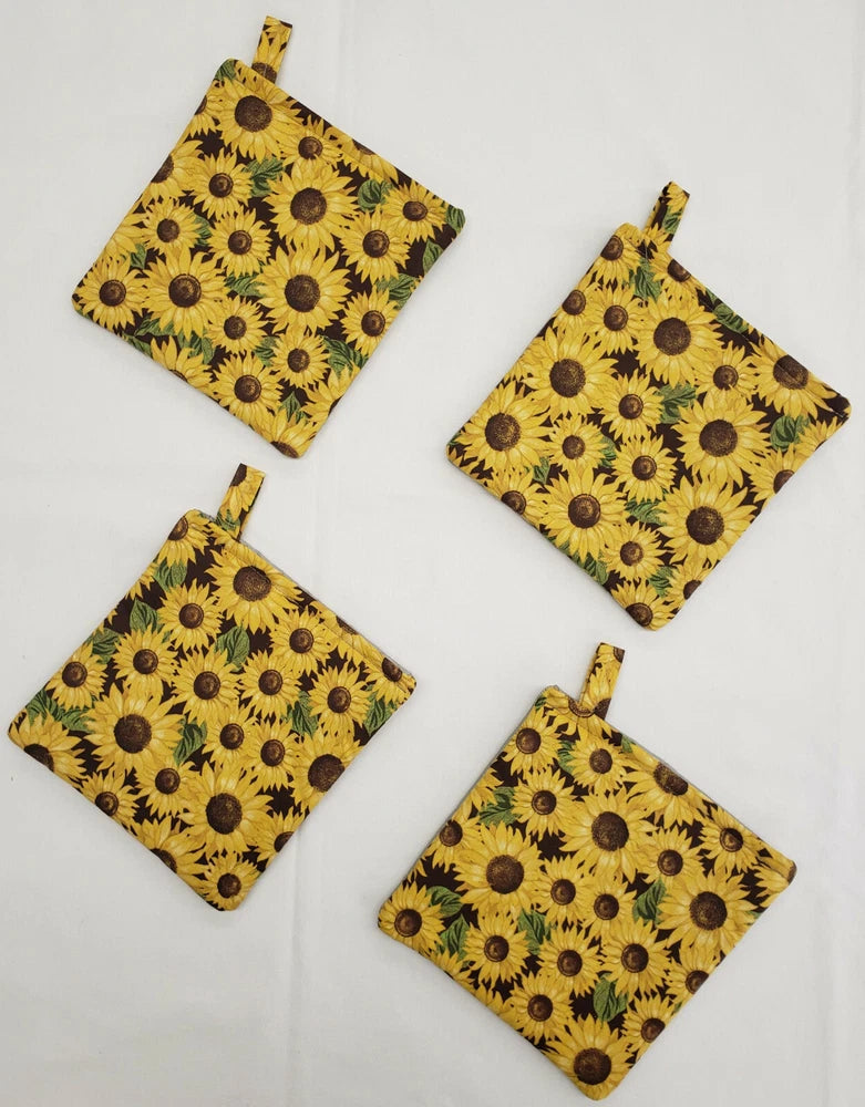 Sunflowers Pot Holders (Set of 4) Sunflower