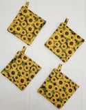 Sunflowers Pot Holders (Set of 4) Sunflower
