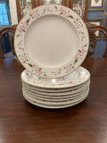 Hydrangea by Martha Stewart - Twelve Vintage Dinner Plates Hydrangea