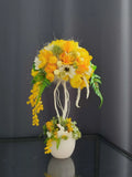 Easter tree centerpiece, easter bunny centerpiece, easter topiary ,Easter floral Ranunculus