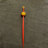 Japanese Peony Flower Hairpin Vermilion Peony