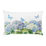 Spring Throw Pillow Covers 12_20 in Pillow Cover Blue Flower Decor Hydrangea Hydrangea