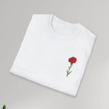 Red Carnation Ohio State Flower T-Shirt, Unisex Tee, Ohio Floral Shirt Carnation