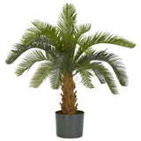 Nearly Natural Cycas Silk Plant Green Plant