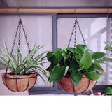 Planter Hanging Flower Basket Round Plant Holder Flower Pots Hanger Garden Garden Plants