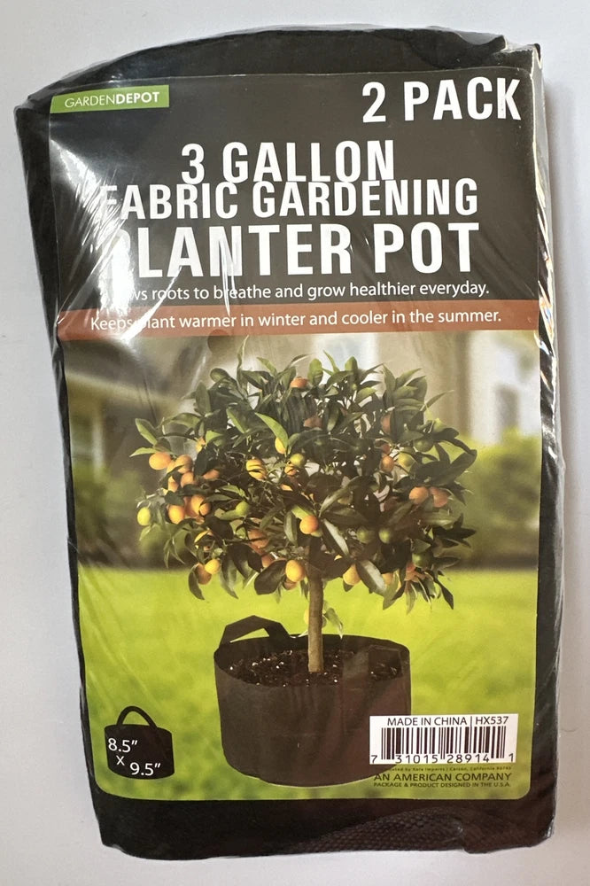 Garden Depot 3 Gallon Fabric Gardening Planter Pot Garden Plants