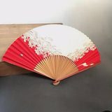 Folding Fan Mai Sensu Old Bamboo Crickets And Pampas Grass Japanese Dance USED K Pampas Grass