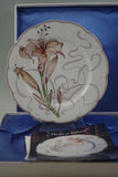 HAVILAND LIMOGES FLEURS ET RUBANS -LYS -LILY PLATE LTD.ED BOXED Lily