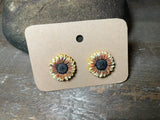 Hypoallergenic Handmade Polymer Sunflower Floral Flower Earrings Autumn Sunflower