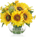 Sunflower Centerpiece Arrangement for Home and Kitchen Decor - Artificial Flower Sunflower