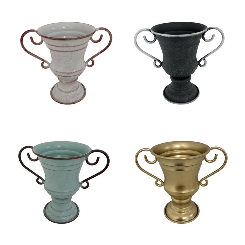 Vintage Trophy Flower Pot Gift Flower Planter for Bedroom Living Room Garden Garden Plants