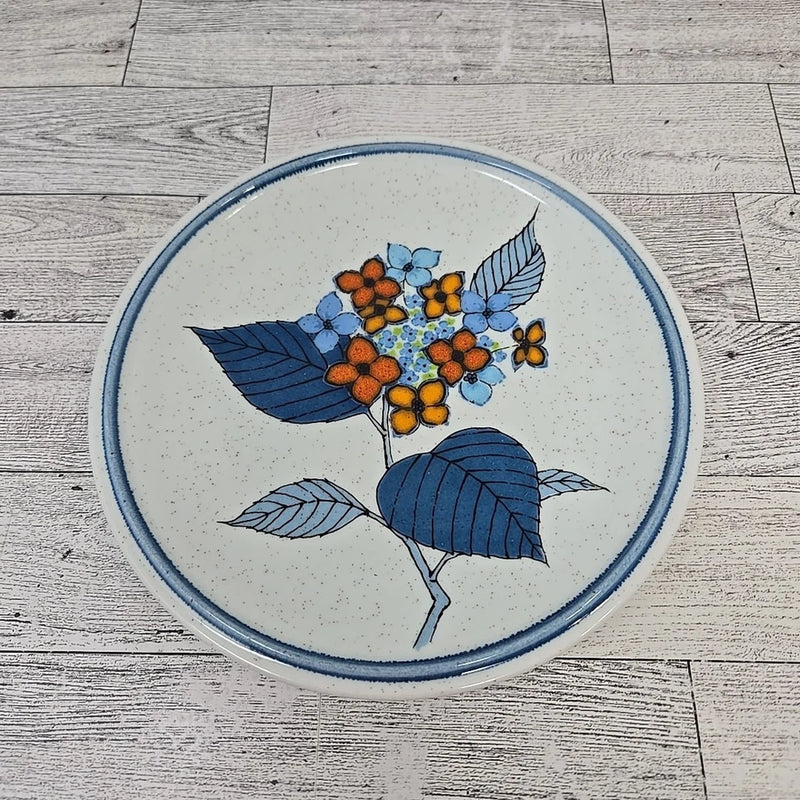 Vintage Mikasa Cordon Bleu Hydrangea Salad Dessert Plate 7.5" CG502 Blue Floral Hydrangea