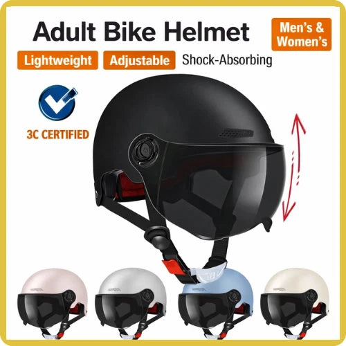 Ultra-light Classic Half Helmet for Motorcycle Bike Bicycle Scooter Men & Women Roses
