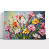 Carnation Flower Impressionism No.3 Canvas Print Wall Art Framed Poster Picture Carnation