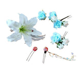 Roses, lilies, hair ornaments, hair accessories, artificial flowers, yukata, Lily