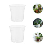 5pcs clear nursery plastic root growth pots Garden plant pot Decorative Garden Plants