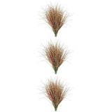 3 PCS Fake Grass Plant Artificial for Outdoor Green Plants Model Green Plant