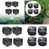 4x Vegetable Grow Bags Reusable Growing Planter for Gardening Indoor Plants Garden Plants