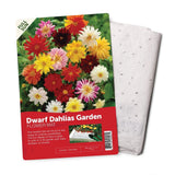 Dwarf Dahlia Flower Seed Mat 17x5 Pre Seeding Paper Eco Friendly Garden Kit Sunflower