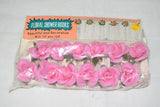 NEW Vintage Pink Floral Roses Shower Curtain Hooks Kresge SEALED MCM K Mart Roses