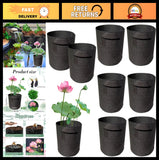 8-Pack Nonwoven Plant Pots for Pond, Durable Fabric Bags with Handles for Aquati Flowering Plants