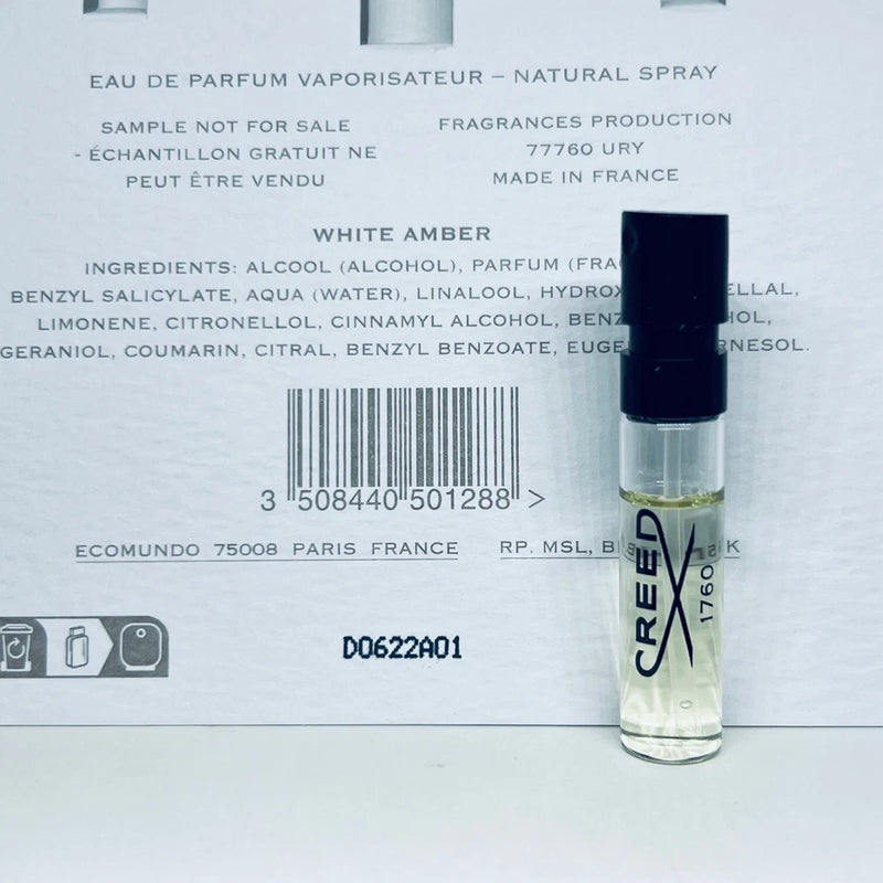 Creed White Amber Eau De Parfum Sample Spray 1.7ml EDP