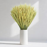 Dried Flowers for Vase - 50 Stems Natural Cyan Wheat Straw Grass 13.3 Inches Gra Dried Flower