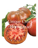PURPLE PASSION Rare Tomato Seeds Organic Grown Unique Creek Homestead Gardens Garden Plants