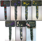 3D Flower Bed Garden Marker Spike Stake IRIS TULIP SUNFLOWER PANSY LILY DAFFODIL Sunflower