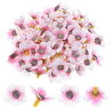 50-Pack Artificial Flower Heads, Mini Silk Faux Daisy Flowers DIY [White Pink] Daisies