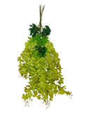 60 pieces pack artificial wisteria flowers hanging flowers wall decoR Green Plant