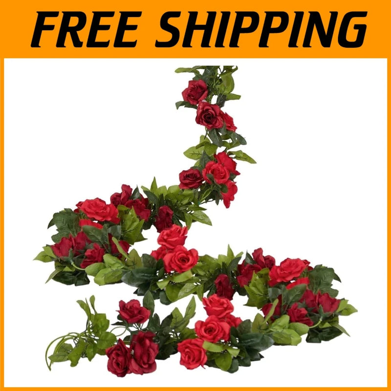 Versatile Silk Flower Garlands - 4 Pack Green Plant