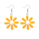 Boho Multicolored Daisy Flower Dangle Drop Earrings for Women,Statement sunflowe Sunflower