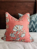 Thibaut Lily Flower Pillow Cover Contrast Welt Lily