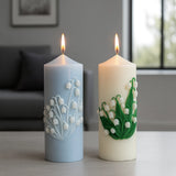 Lily Flower Floral Leaf Candle Making Supply Silicone Mould DIY Sculpture Pillar Lily