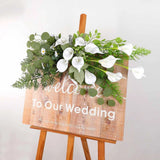 Wedding Arch Flowers Faux Calla Lily Flower Wall Door Artificial Floral Swag Lily