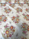 Butterfly Hollow Bouquet on Cream quilters cotton Fabric by yd 44" sewing craft Bouquet