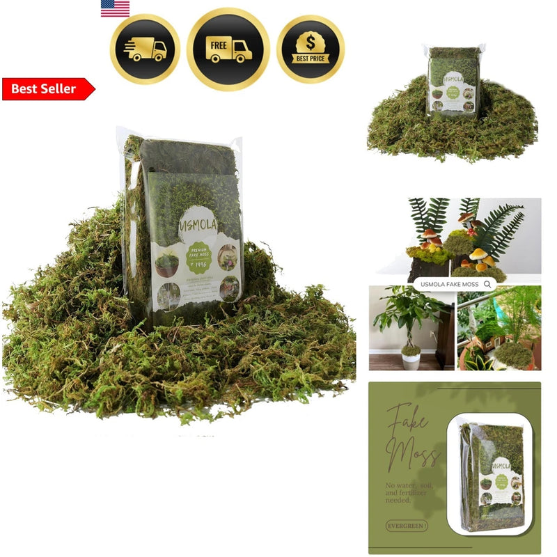 Artificial Moss Green Faux Moss for Potted Plants DIY Crafts Centerpieces Green Plant