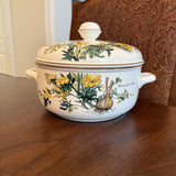 Vtg. Villeroy & Boch Botanica Tureen & Lid 3Qt Ranunculus Sceleratus Floral 9ÓD Ranunculus