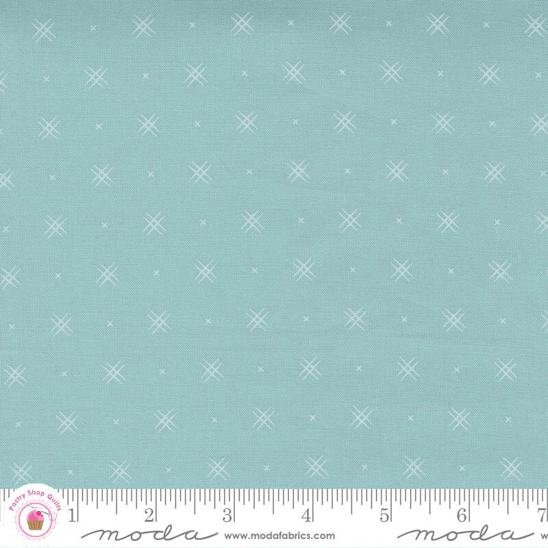 Moda BEYOND BELLA 16740 263 Aqua Spray Tonal Blender Annie Brad Quilt Fabric Flowering Plants